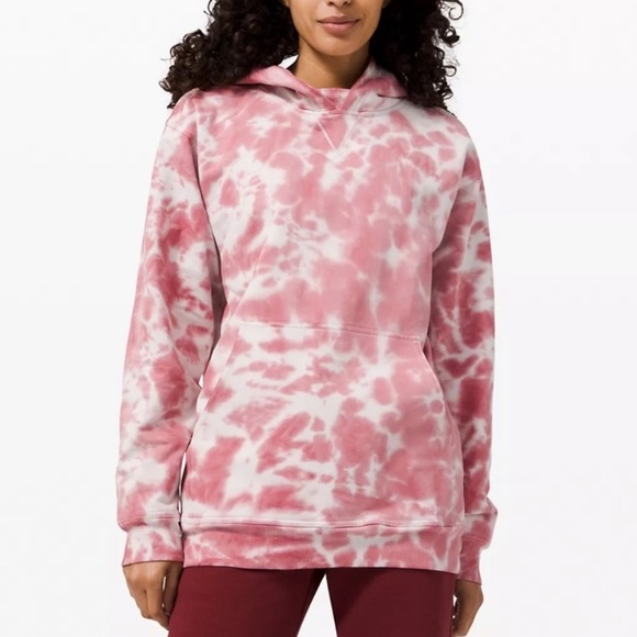 Lululemon All Yours Hoodie pink tie dye